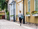 Woman visiting Hjo