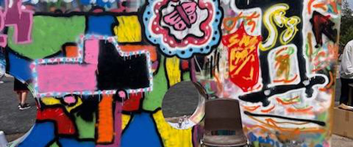Graffitikurs Kulturdagar 2024 barn
