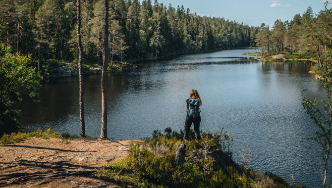 Woman hiking
