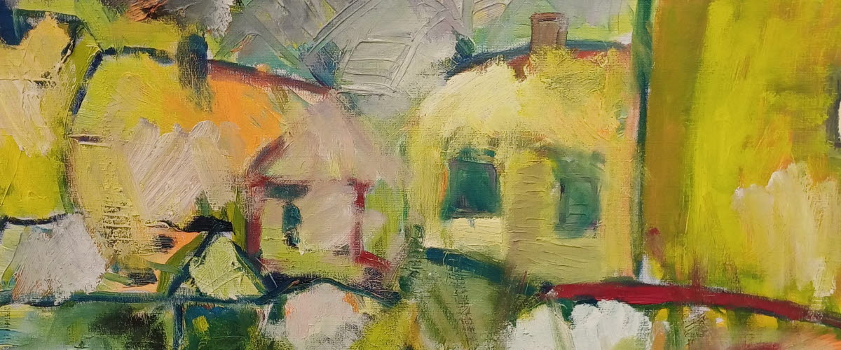 Abstrakt målning av Torbjörn Samuelsson