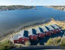 Hönö sjöbodar vid Göteborgs skärgårdsled
