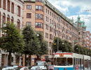 Tram on Linnégatan in Gothenburg