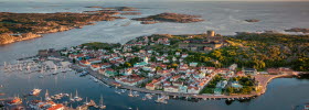 Drone photo over Marstrand