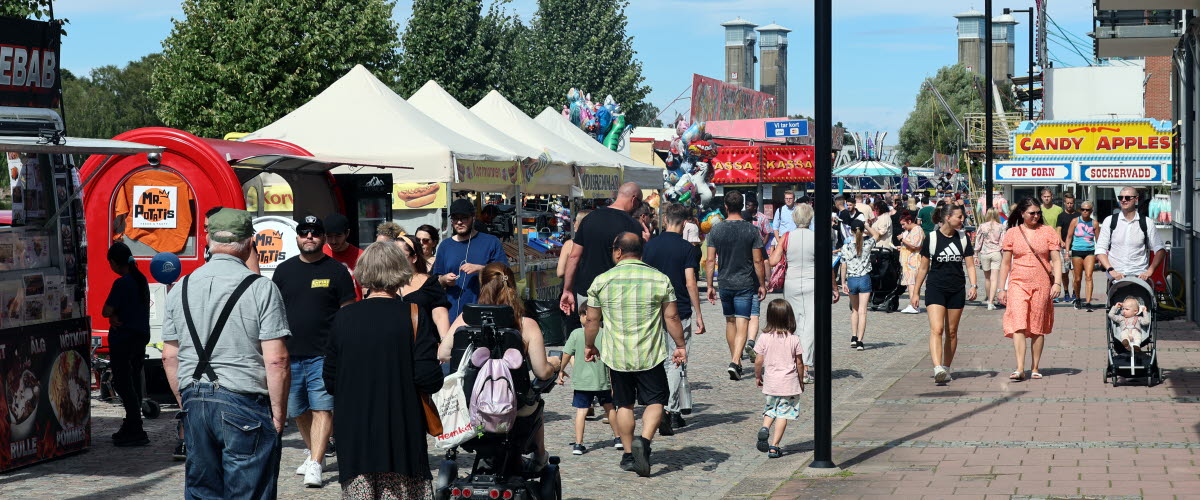 Marknad under Fallens Dagar festivalen