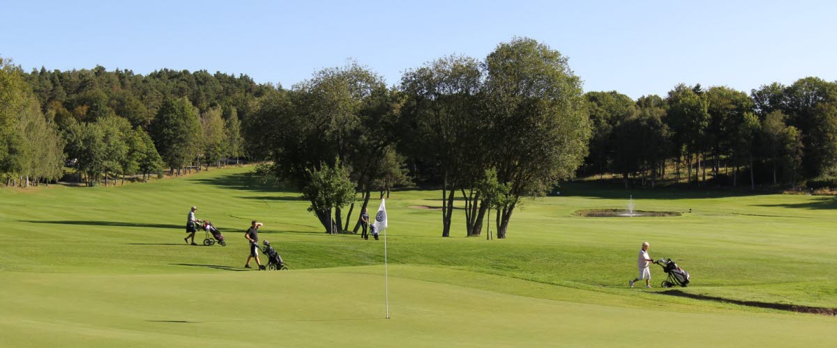Golf players at Gullbringa Golf & Country Club.