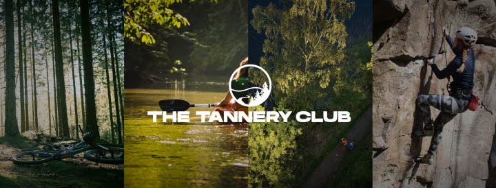 The tannery club logga och utomhusmotiv