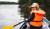 Paddle in Laxsjön.