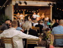 People enjoying music at Lilla Björkö