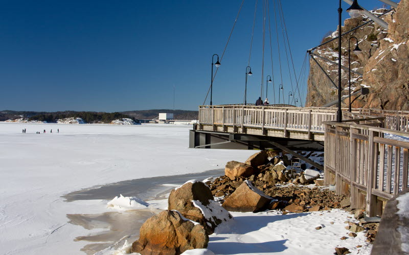Strandpromenaden vinter 