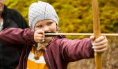 Kids at Vitlycke Museum