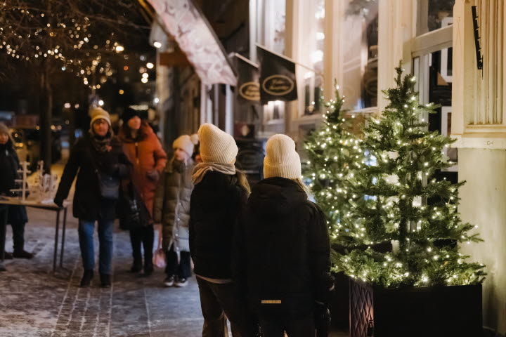 Julshopping i centrala Strömstad