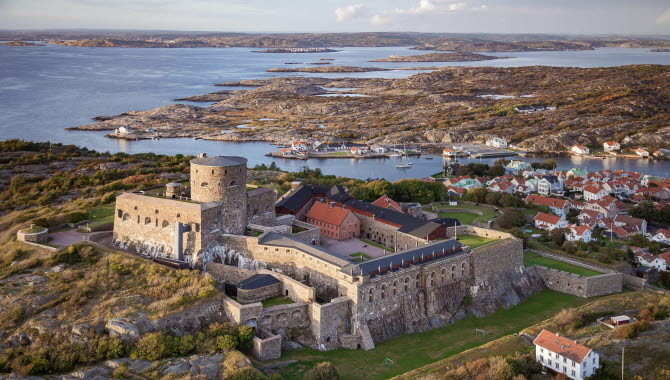 Drone photo over Marstrand