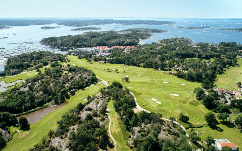 Vy över Strömstad Golfklubb