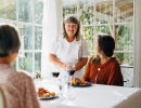 women at Fredriksons Pensionat