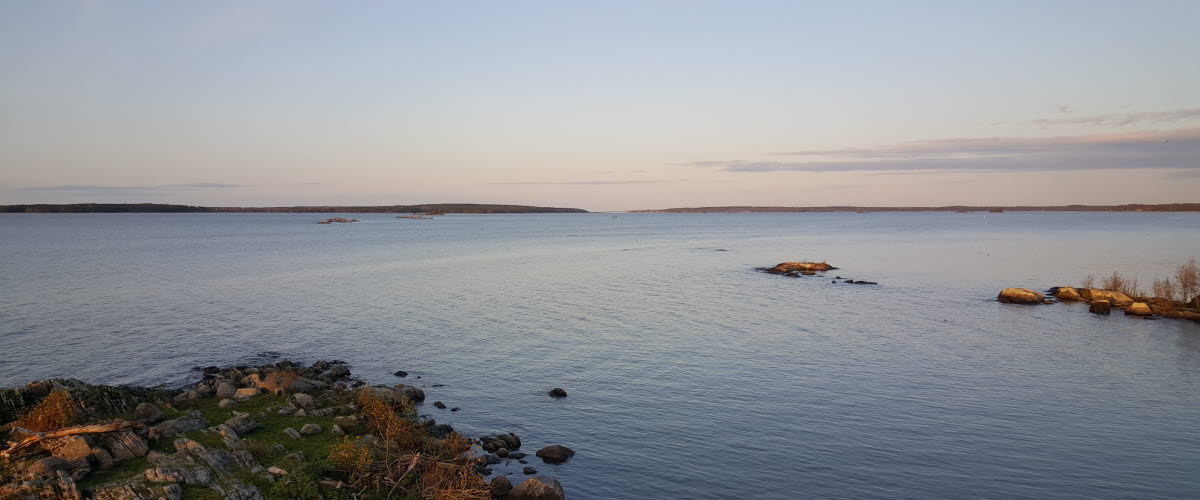Utsikt över Vänern från Ekudden, Mariestad.