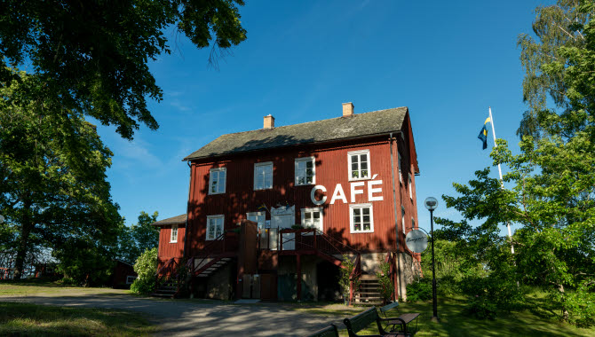 Café på Dalslands konstmuseum.