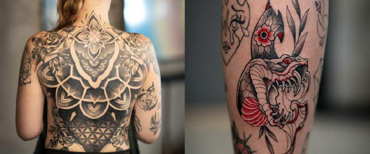 Bild på tatueringar av Living Hell Studio