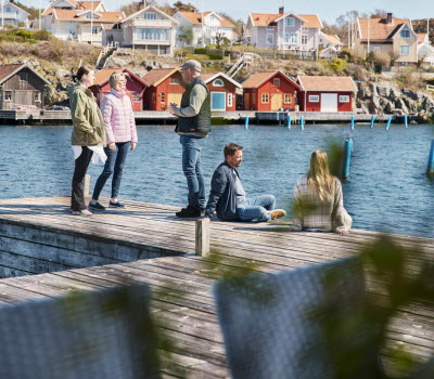 People attending a meeting in Bohuslän