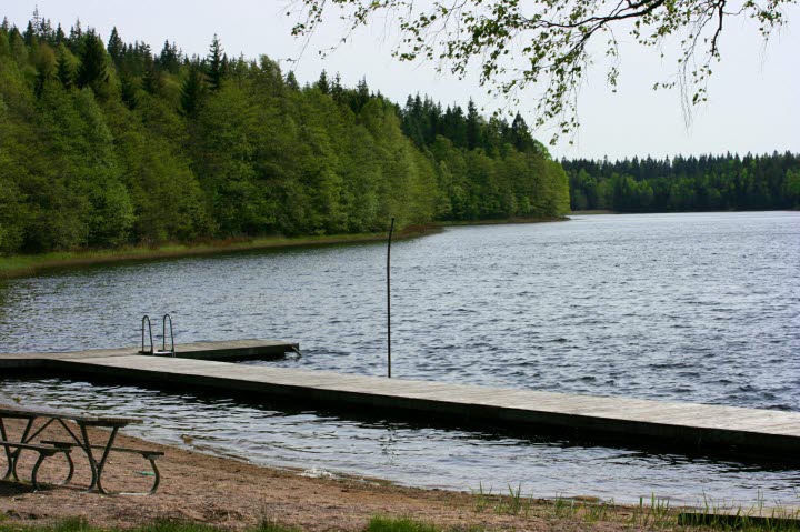 Sandvikesjön, badplats