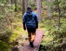 Hiker att Trail Kärringleden