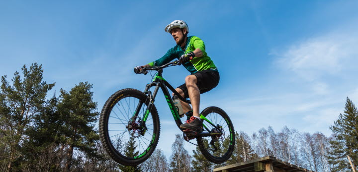 MTB-spår: gula spåret