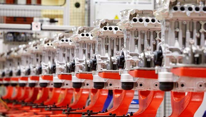 Robotar i Volvo fabriken
