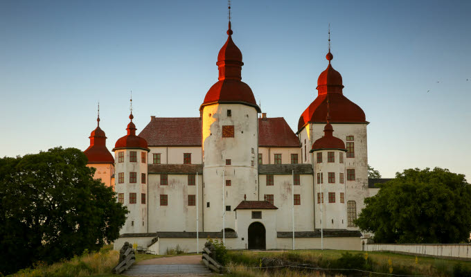 Läckö Slott i kvällsol