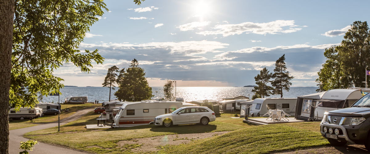 Camping Askevik by lake Vänern.