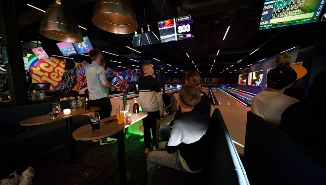 Bowling på Food court Strömstad