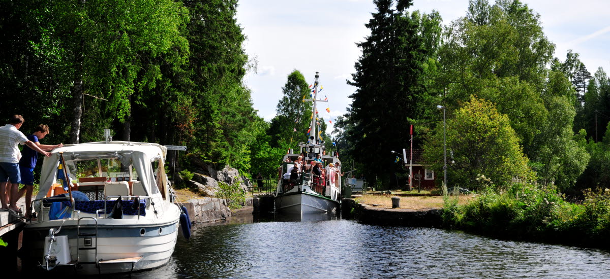 The 19th and 20th locks, Dalsland Canal