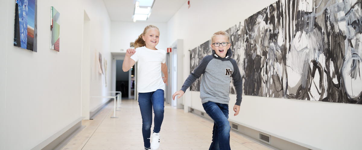 Barn aktiverar sig på Bohusläns Museum