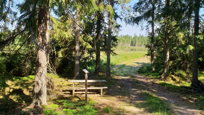 Pilgrimsleden Hjo-Kungslena, Sverige.
