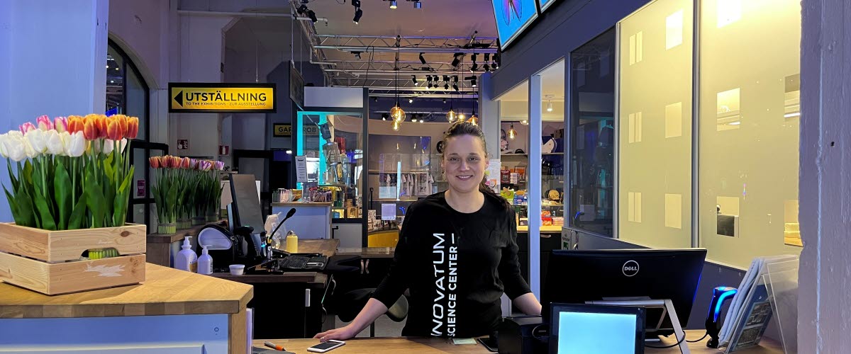 Anja på Innovatum Science Center