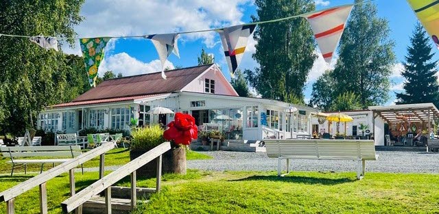 The service building at Nössemark Camping