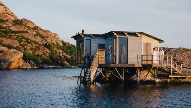 Sauna at Björholmens Marina.
