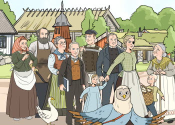 Karaktärer i Fornbyäventyret