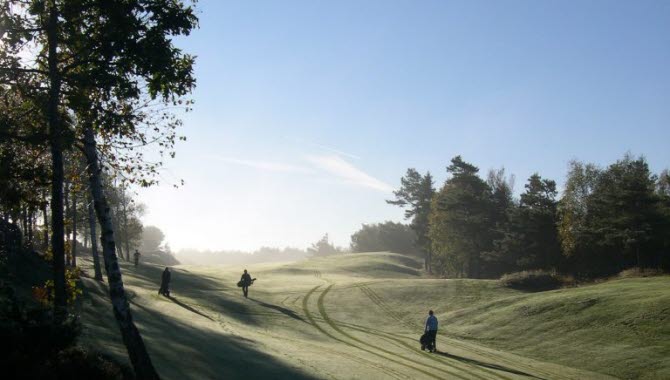 Höstmorgon över Skaftö Golfbana