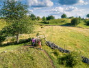 Vandrare längst Pilgrimsleden