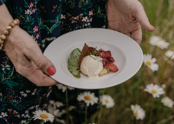 Mat från restaurang Hvita Hjorten