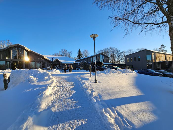 Hotell Lassalyckan in the snowy winter