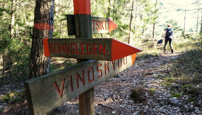 Skyltar på Bohusleden