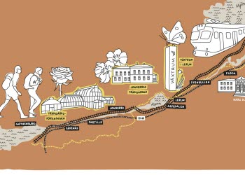 Walk and rail illustration