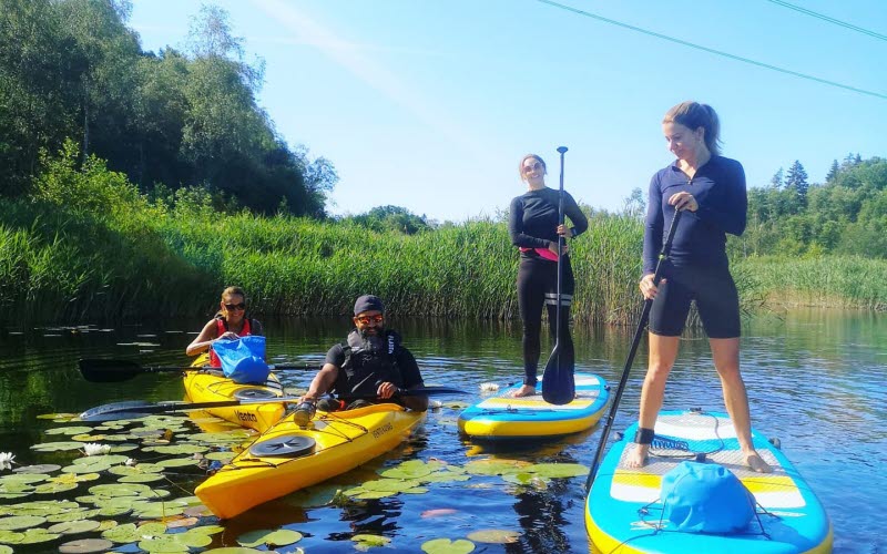 surfboden, kajak och sup