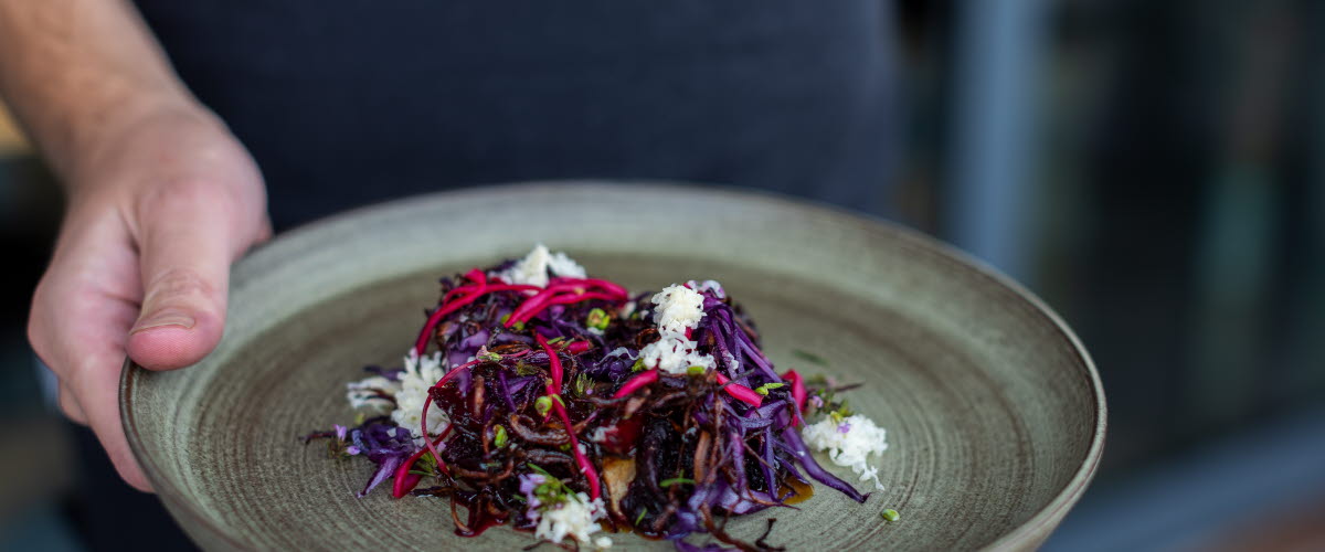 Tallrik från restaurang Vatten i Skärhamn