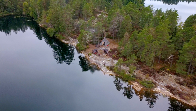 Lägerplats vid Livarebosjön i Dalsland