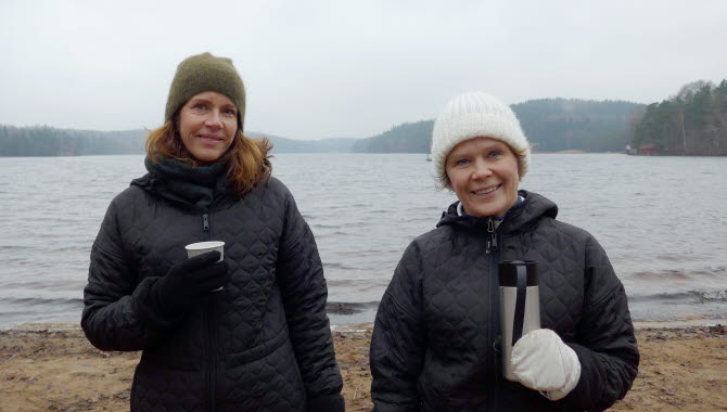 Katrin Lemming-Thulin och Carina Lindström från Kallbad.nu