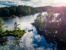 Vandrare längst med Bohusleden