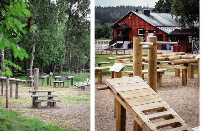 Kollage utegym Bollebygd