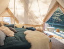 A beautiful glamping tent at Lagunen Camping & Stugor