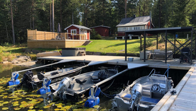 Stuga för fiske uthyrs av Sportfishing Dalsland
